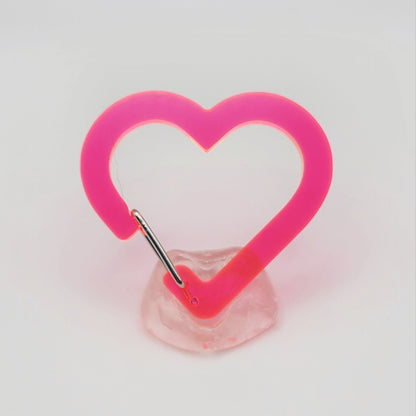 Oshikatsu Acrylic Carabiner: Neon Heart (Pairings, Kawaii)