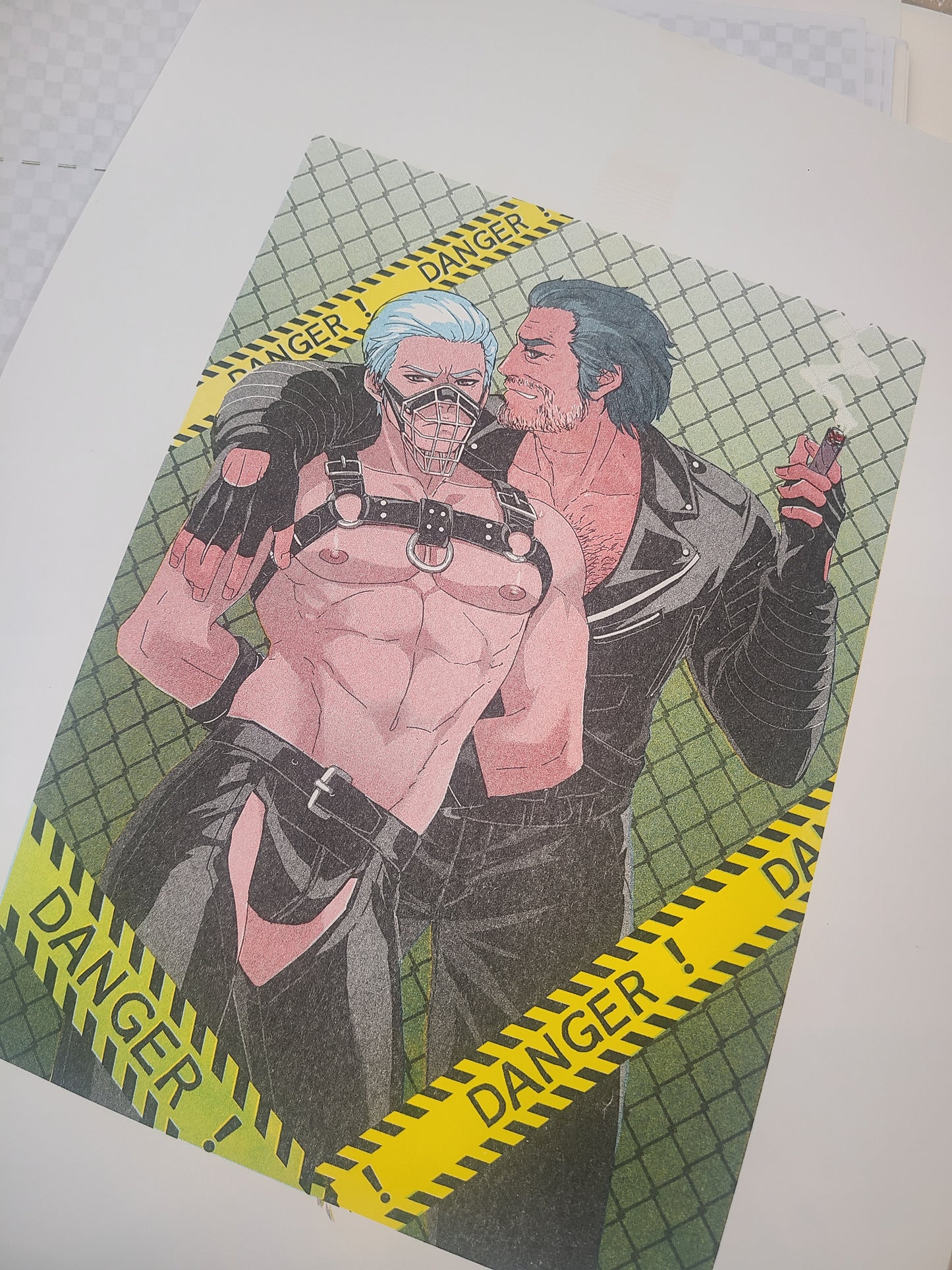 Nasty Dog : AdachiHan A4/Letter Size Riso print