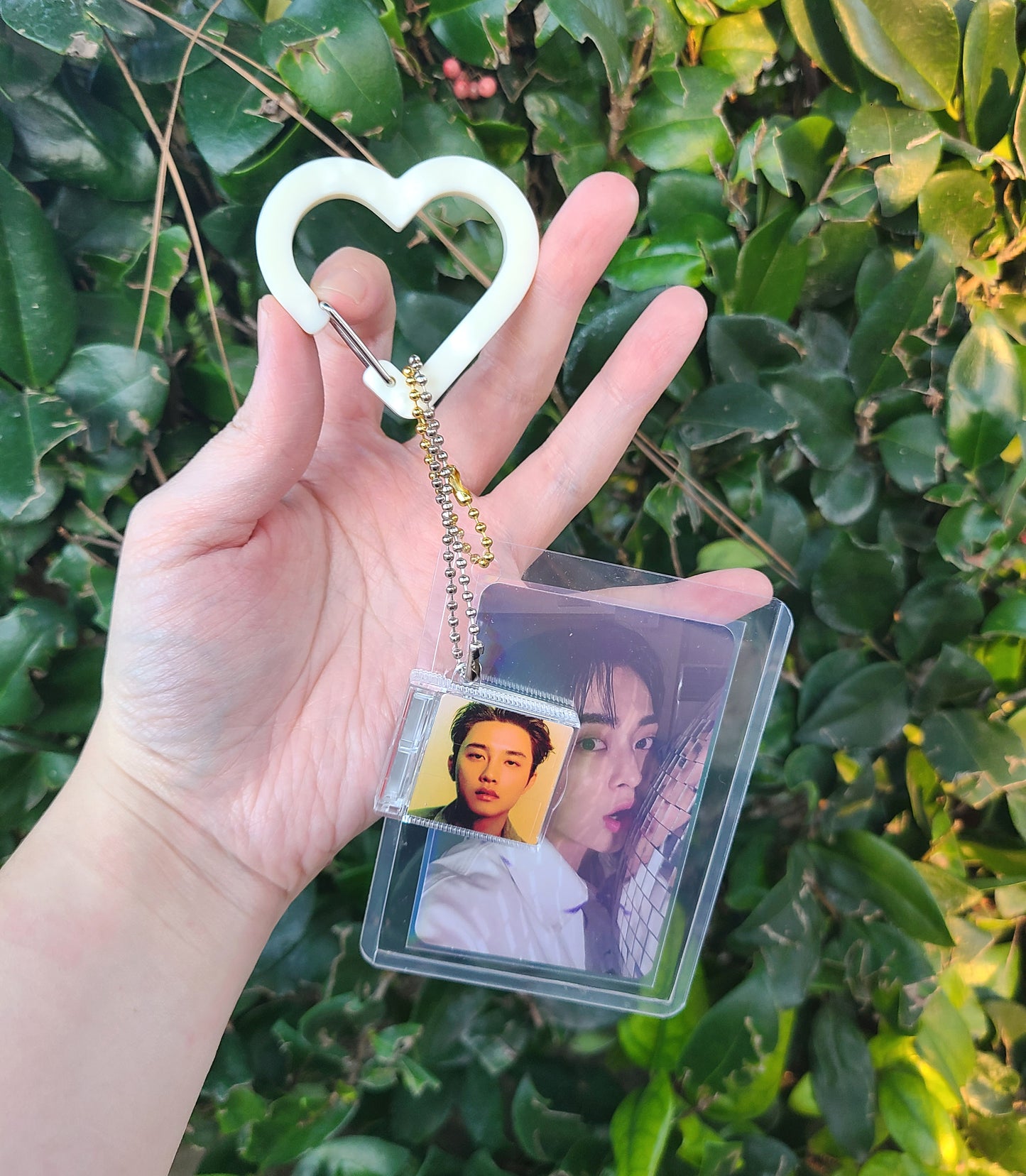 Transparent Heart Acrylic Carabiners ( Perfect for K-pop polca, Oshi, Itabags) -buy 4 get 1 free-