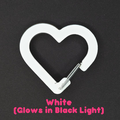 Opaque Heart Acrylic Carabiners ( Perfect for K-pop polca, Oshi, Itabags) -buy 4 get 1 free-