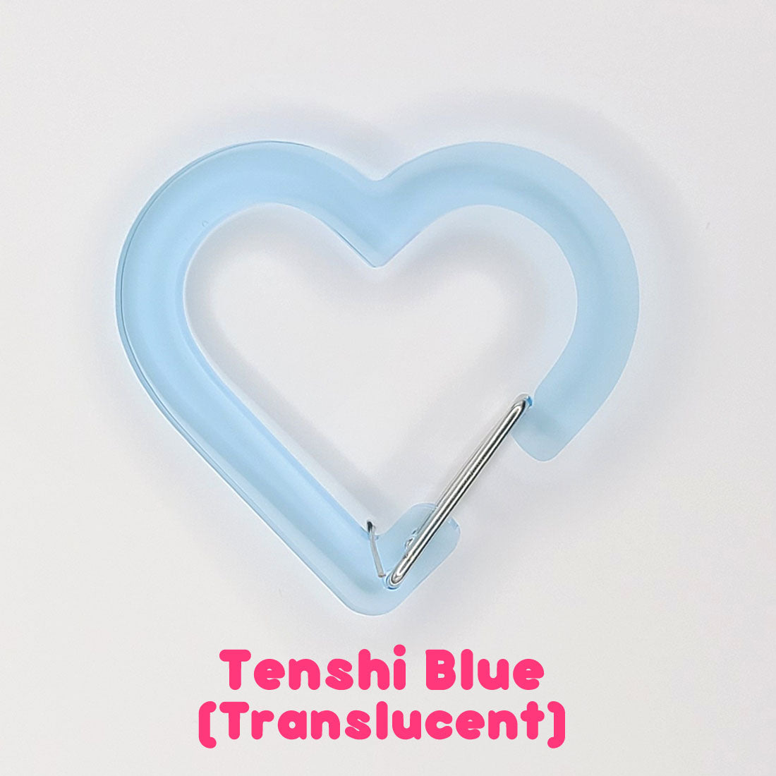 Transparent Heart Acrylic Carabiners ( Perfect for K-pop polca, Oshi, Itabags) -buy 4 get 1 free-