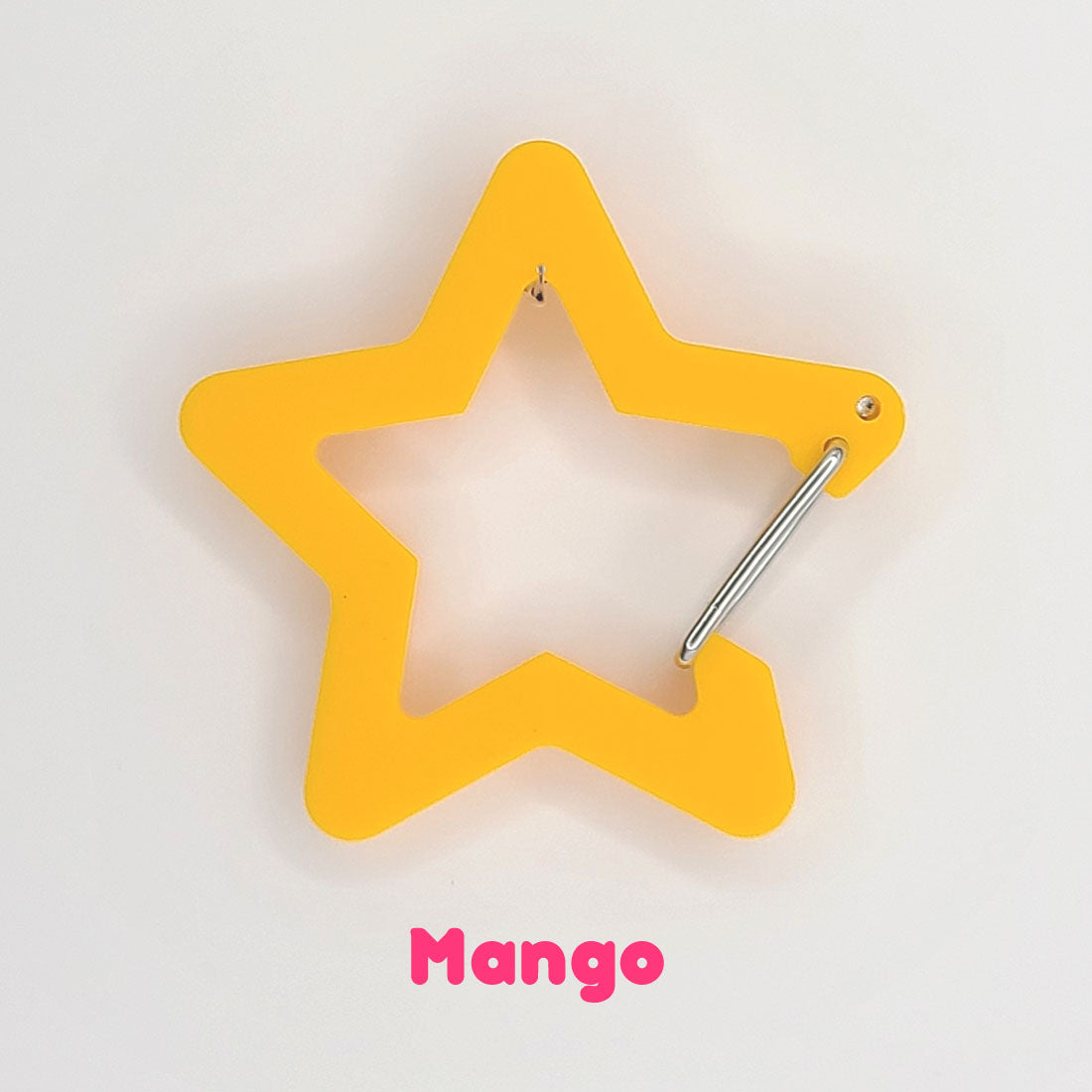 Opaque Star Acrylic Carabiners ( Perfect for K-pop polca, Oshi, Itabags) -buy 4 get 1 free-