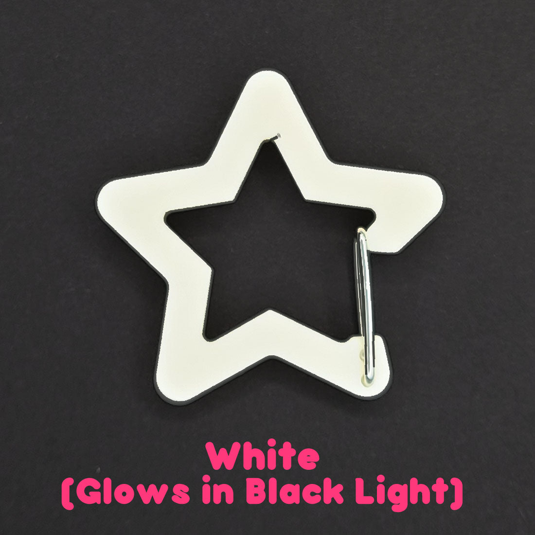 Opaque Star Acrylic Carabiners ( Perfect for K-pop polca, Oshi, Itabags) -buy 4 get 1 free-