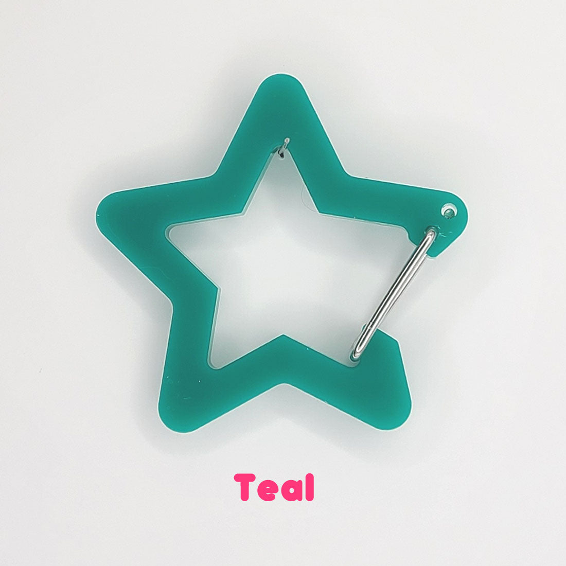 Opaque Star Acrylic Carabiners ( Perfect for K-pop polca, Oshi, Itabags) -buy 4 get 1 free-