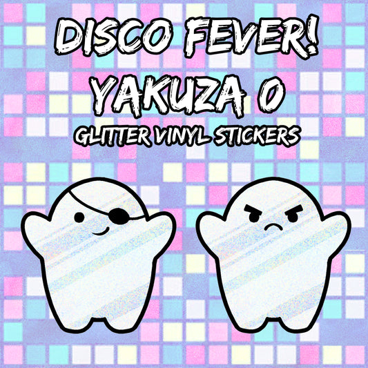 YKZ 0: Kiryu and Majima Disco Icon 0 Glitter Stickers