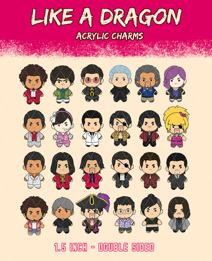 Like A Dragon 1.5 in charms (SUMMER SALE)